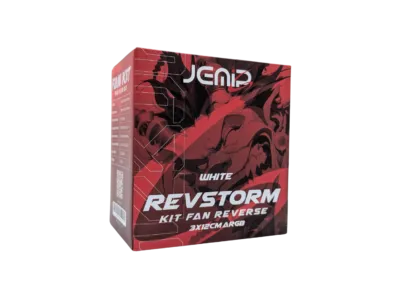 VENTILADOR REVSTORM KIT FAN REVERSE ARGB BLANCO JEMIP GAMING – 3x12CM - Image 2