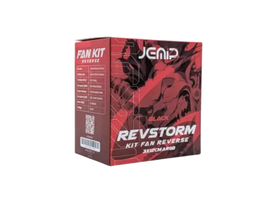 VENTILADOR REVSTORM KIT FAN REVERSE ARGB NEGRO JEMIP GAMING – 3x12CM - Image 2